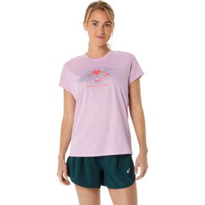 Světle fialové dámské běžecké tričko ASICS Fujitrail Logo SS Top 2012C971-700 Velikost: L