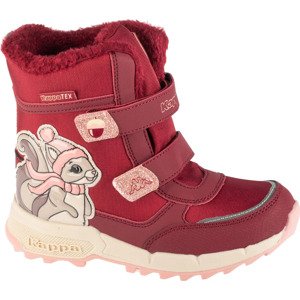 Vínové dívčí zimní boty Kappa Flake II Tex K 261045K-2521 Velikost: 33