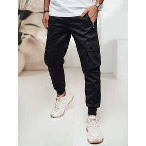 Černé pánské cargo kalhoty s elastickým pasem UX4459 Velikost: 2XL