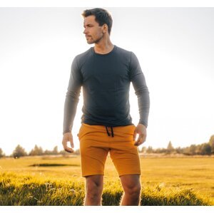 Hořčicové pánské sportovní kraťasy Velikost: XL