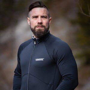 Černá pánská mikina na zip Velikost: XL