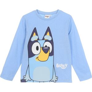Světle modré chlapecké tričko s dlouhým rukávem Bluey Velikost: 110
