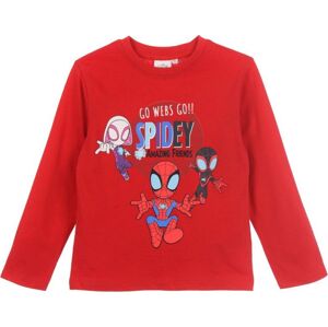 Červené chlapecké tričko s dlouhým rukávem Spidey a jeho úžasní přátelé Velikost: 110