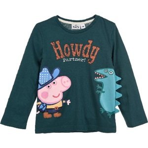ZELENÉ TRIČKO S DLOUHÝM RUKÁVEM PEPPA PIG Velikost: ONE SIZE