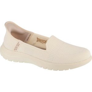 Smetanové dámské nazouvací tenisky Skechers Slip-Ins On The Go Flex - Camellia 138181-OFWT Velikost: 38