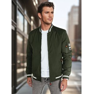 Tmavě zelený pánský bomber bez kapuce TX5024 Velikost: 2XL