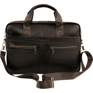 Velká tmavě hnědá pánská kožená taška MILO na notebook a dokumenty SL45 MILO DARK BROWN 9023 Velikost: ONE SIZE