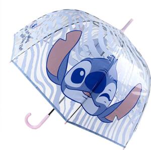 Dětský zdobený transparentní deštník Stitch Velikost: ONE SIZE
