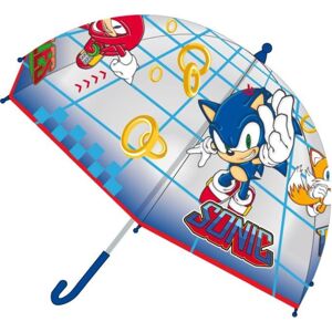 Dětský deštník s modrou rukojetí Sonic Velikost: ONE SIZE