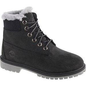 ČERNÉ CHLAPECKÉ BOTY TIMBERLAND PREMIUM 6 IN WP SHEARLING BOOT JR 0A41UX Velikost: 36