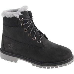 ČERNÉ CHLAPECKÉ BOTY TIMBERLAND PREMIUM 6 IN WP SHEARLING BOOT JR 0A41UX Velikost: 39