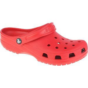 ČERVENÉ DÁMSKÉ PANTOFLE CROCS CLASSIC 10001-6EN Velikost: ONE SIZE