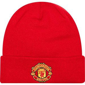 ČERVENÁ PÁNSKÁ ČEPICE NEW ERA CORE CUFF BEANIE MANCHESTER UNITED FC HAT 11213213 Velikost: ONE SIZE