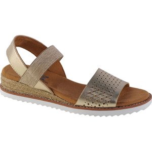 ZLATÉ DÁMSKÉ SANDÁLY SKECHERS DESERT KISS 113557-CHMP Velikost: 38