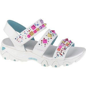 BÍLÉ DÍVČÍ SANDÁLY SKECHERS D'LITES 2.0-STUDDED WAYZ 119111-WMLT Velikost: 36