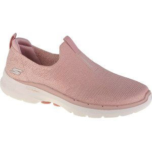 PUDROVĚ RŮŽOVÉ SLIP ON TENISKY SKECHERS GO WALK 6 124502-LTPK Velikost: 38.5