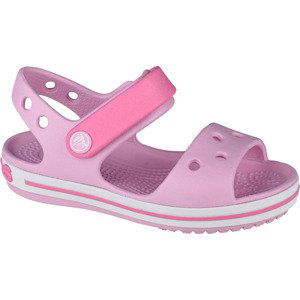 RŮŽOVÉ DÍVČÍ SANDÁLY CROCS CROCBAND SANDAL KIDS 12856-6GD Velikost: 30/31