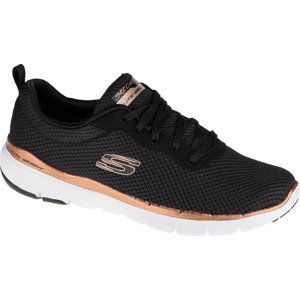 ČERNO-ZLATÉ DÁMSKÉ TENISKY SKECHERS FLEX APPEAL 3.0 13070-BKRG Velikost: 36