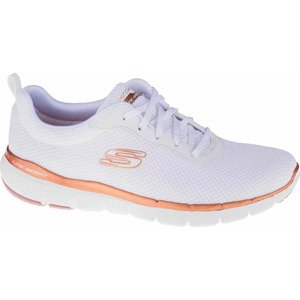 BÍLÉ DÁMSKÉ TENISKY SKECHERS FLEX APPEAL 3.0 13070-WTRG Velikost: 41