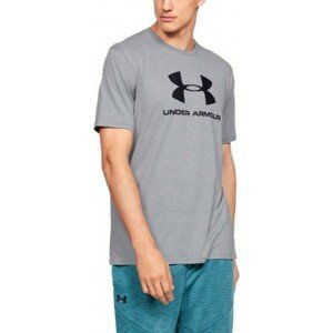 PÁNSKÉ ŠEDÉ TRIČKO UNDER ARMOUR SPORTSTYLE LOGO TEE 1329590-036 Velikost: M