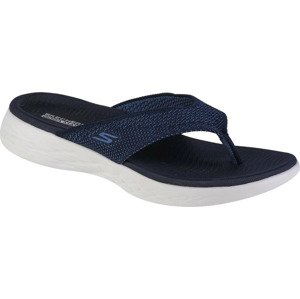 TMAVĚ MODRÉ DÁMSKÉ ŽABKY SKECHERS ON THE GO 600 - FLOURISH 140703-NVY Velikost: 36