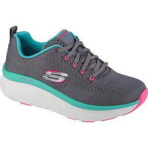 ŠEDÉ DÁMSKÉ TENISKY SKECHERS D'LUX WALKER - FRESH FINESSE 149368-GMLT Velikost: 38.5