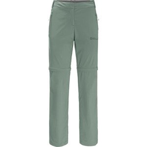 ZELENÉ TURISTICKÉ KALHOTY/ŠORTKY JACK WOLFSKIN GLASTAL ZIP OFF PANTS W 1508151-4151 Velikost: 38