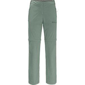 ZELENÉ TURISTICKÉ KALHOTY/ŠORTKY JACK WOLFSKIN GLASTAL ZIP OFF PANTS W 1508151-4151 Velikost: 40