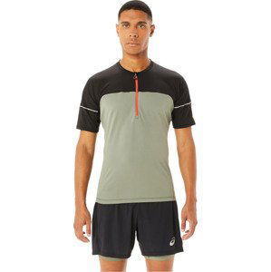 ZELENO-ČERNÉ SPORTOVNÍ TRIČKO ASICS FUJITRAIL TOP TEE 2011B895-300 Velikost: M