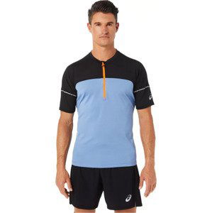 MODRO-ČERNÉ SPORTOVNÍ TRIČKO ASICS FUJITRAIL TOP TEE 2011B895-412 Velikost: L