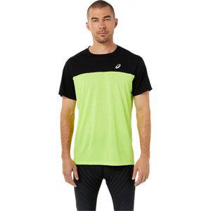 ČERNO-LIMETKOVÉ PÁNSKÉ TRIČKO ASICS RACE SS TOP TEE 2011C239-300 Velikost: L