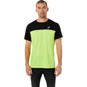 ČERNO-LIMETKOVÉ PÁNSKÉ TRIČKO ASICS RACE SS TOP TEE 2011C239-300 Velikost: M