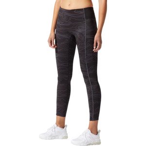 ČERNÉ VZOROVANÉ DÁMSKÉ LEGÍNY ASICS PIPING GPX TIGHT 2032B782-001 Velikost: M