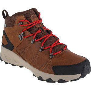 HNĚDÉ KOŽENÉ BOTY COLUMBIA PEAKFREAK II MID OUTDRY 2044251286 Velikost: 43