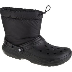 ČERNÉ KOTNÍKOVÉ BOTY CROCS CLASSIC LINED NEO PUFF BOOT 206630-060 Velikost: ONE SIZE