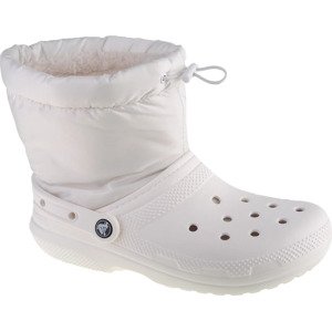 BÍLÉ KOTNÍKOVÉ BOTY CROCS CLASSIC LINED NEO PUFF BOOT 206630-143 Velikost: ONE SIZE