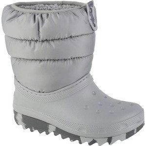 ŠEDÉ DĚTSKÉ SNĚHULE CROCS CLASSIC NEO PUFF BOOT KIDS 207684-007 Velikost: ONE SIZE