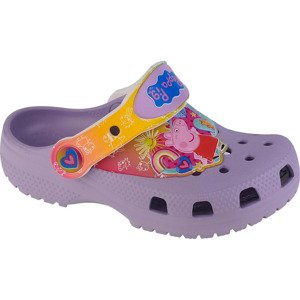 FIALOVÉ DÍVČÍ NAZOUVÁKY CROCS CLASSIC FUN I AM PEPPA PIG T CLOG 207915-530 Velikost: 25/26