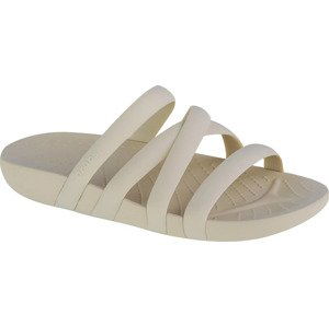 BÉŽOVÉ DÁMSKÉ PANTOFLE CROCS SPLASH STRAPPY SANDAL 208217-2Y2 Velikost: 39/40