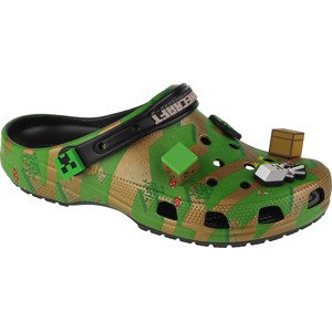 NAZOUVÁKY CROCS ELEVATED MINECRAFT CLASSIC CLOG 208472-90H Velikost: ONE SIZE