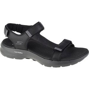 ČERNÉ PÁNSKÉ SANDÁLY SKECHERS GO WALK 6 SANDAL 229126-BKGY Velikost: 43.5