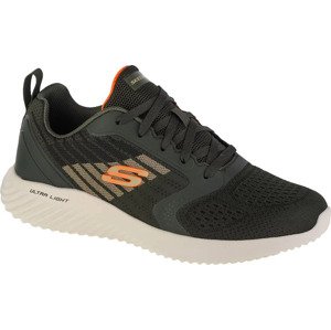 TMAVĚ ZELENÉ PÁNSKÉ TENISKY SKECHERS BOUNDER VERKONA 232004-OLV Velikost: 41