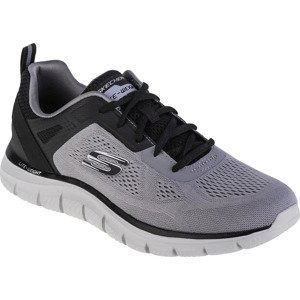 ŠEDÉ POHODLNÉ TENISKY SKECHERS TRACK-BROADER 232698-GYBK Velikost: 45