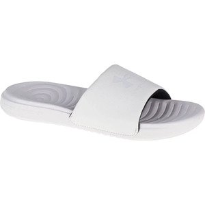 BÍLÉ DÁMSKÉ NAZOUVÁKY UNDER ARMOUR ANSA FIXED SLIDES 3023772-101 Velikost: 39