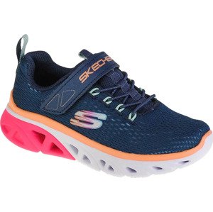 MODRÉ DÍVČÍ TENISKY SKECHERS GLIDE-STEP SPORT 302472L-NVPK Velikost: 32