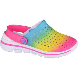 BAREVNÉ DÍVČÍ NAZOUVÁKY SKECHERS GO WALK 5-PLAY BY PLAY 308008L-MLT Velikost: 31