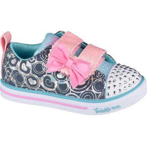 VZOROVANÉ DÍVČÍ TENISKY SKECHERS SPARKLE LITE-LIL HEARTSLAND 314754N-DMLT Velikost: 23