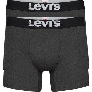 TMAVĚ ŠEDÁ SADA BOXEREK LEVI'S BOXER 2 PAIRS BRIEFS 37149-0404 Velikost: M