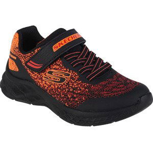 ČERNO-ORANŽOVÉ CHLAPECKÉ TENISKY SKECHERS MICROSPEC II 403920L-BKRD Velikost: 32