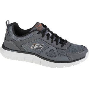 ŠEDO-MODRÉ PÁNSKÉ TENISKY SKECHERS TRACK-SCLORIC 52631-CCBK Velikost: 42.5